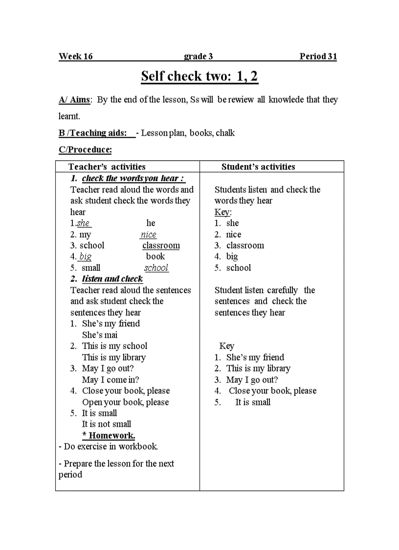 image for page Self chek two