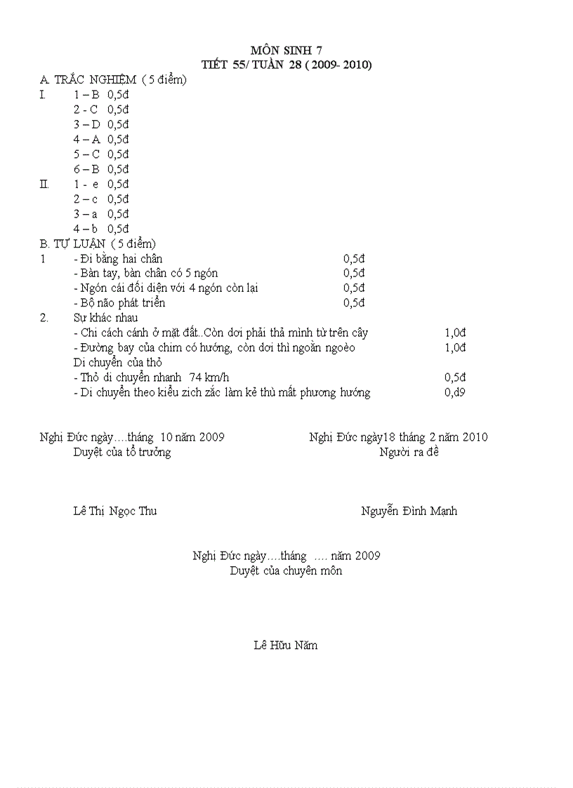 image for page Sinh 7 Tiết 55 HKII