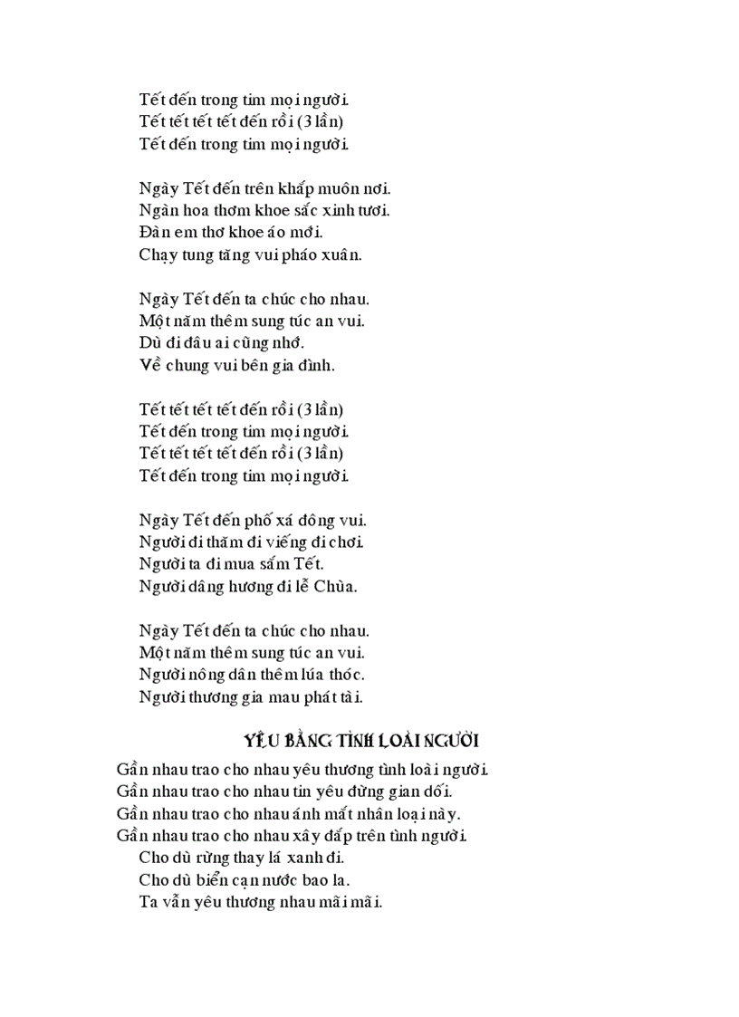 image for page Sinh hoạt ca nhiều bài hát vui nhộn