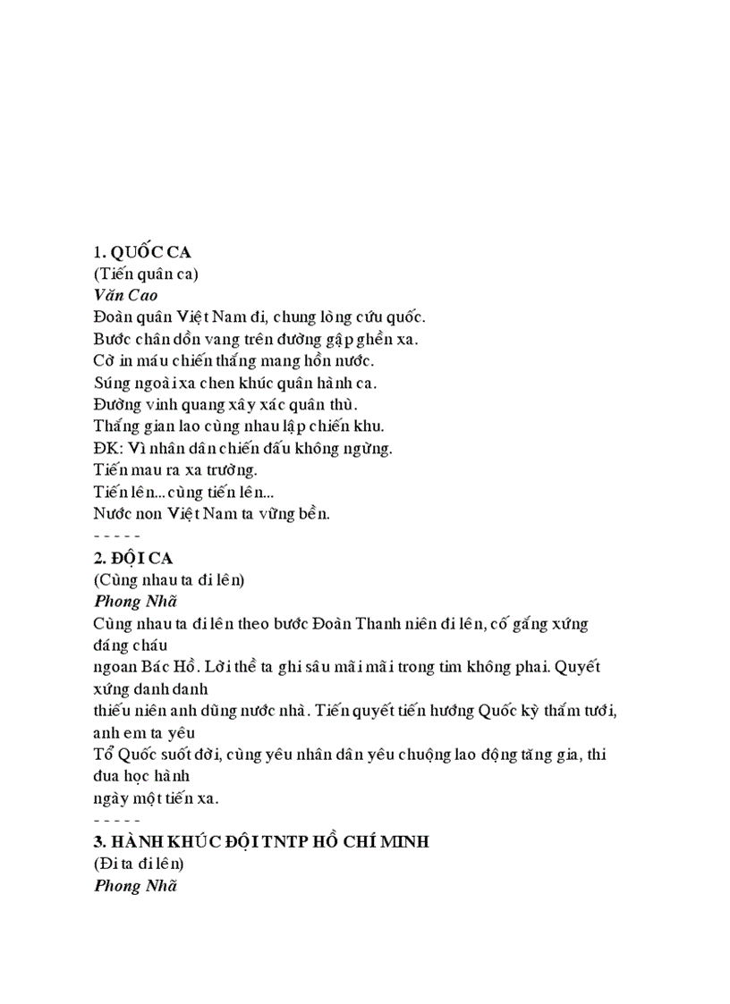 image for page Sinh hoạt ca nhiều bài hát vui nhộn