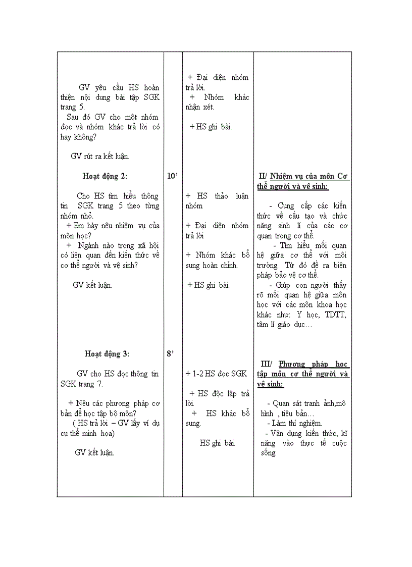 image for page SINH HỌC LỚP 8 Hoàn chỉnh