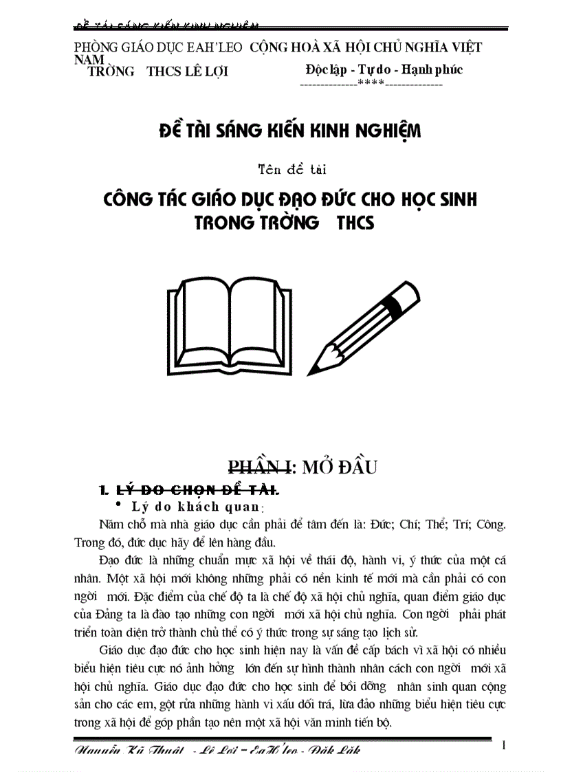 image for page SKKN Dao duc HS