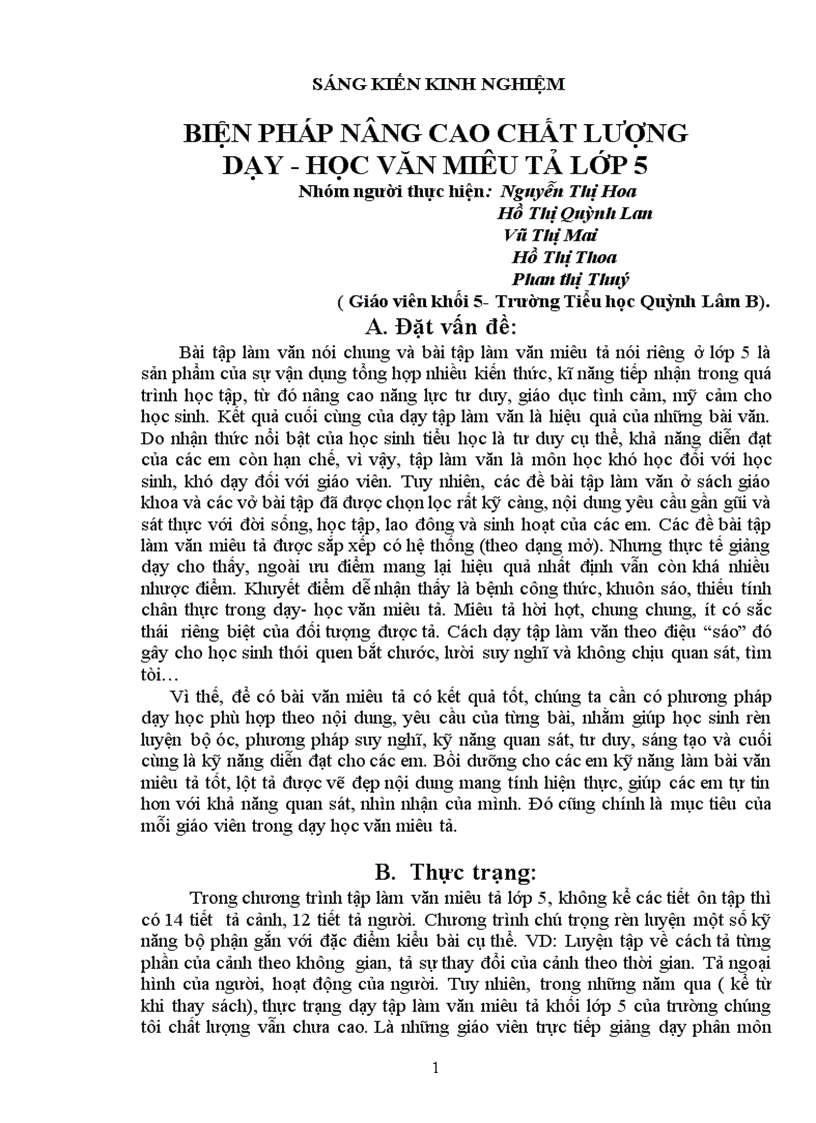 image for page Skkn day văn miêu tả