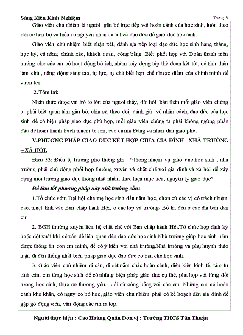 image for page SKKN Giáo dục đạo đức cho Học sinh
