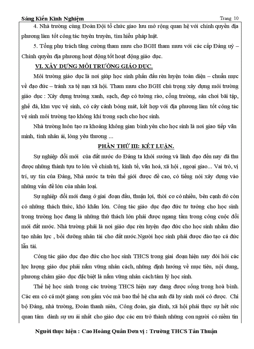 image for page SKKN Giáo dục đạo đức cho Học sinh