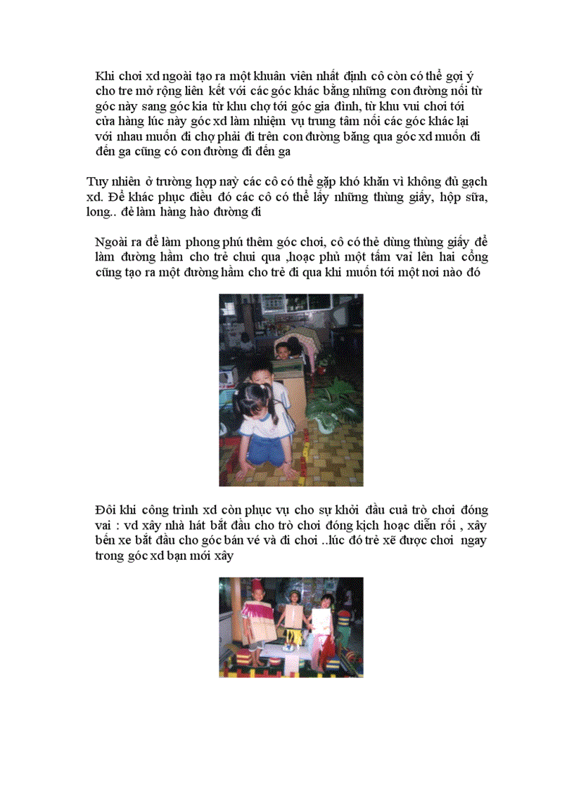 image for page SKKN Góc xây dựng trong hoạt động vui chơi