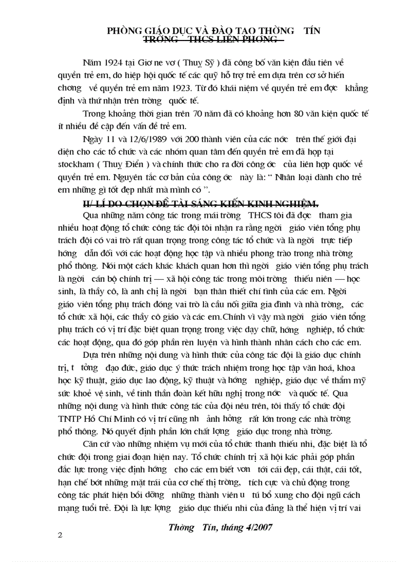 image for page SKKN hoạt động đội