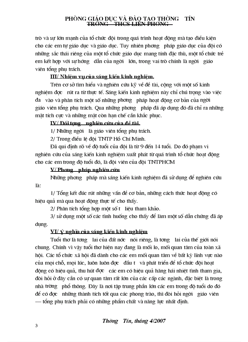 image for page SKKN hoạt động đội