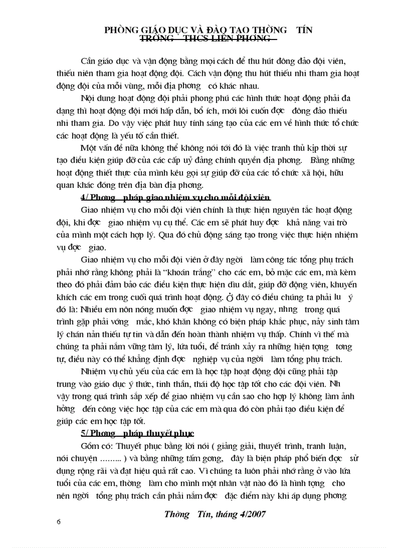 image for page SKKN hoạt động đội