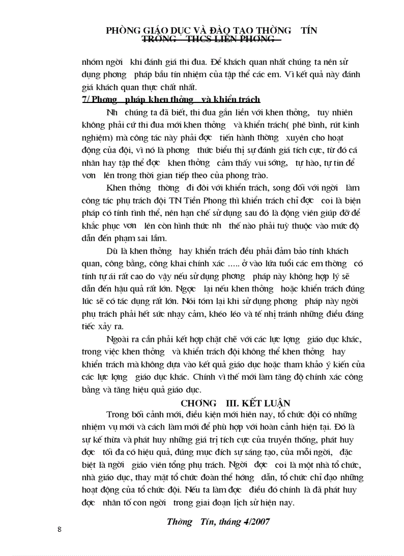 image for page SKKN hoạt động đội