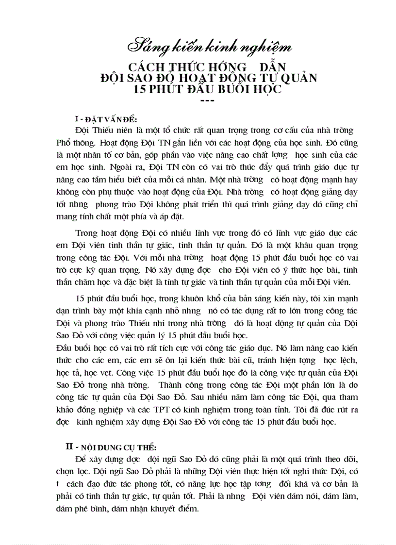 image for page SKKN Hướng dẫn đội sao đỏ hoạt động twj quản