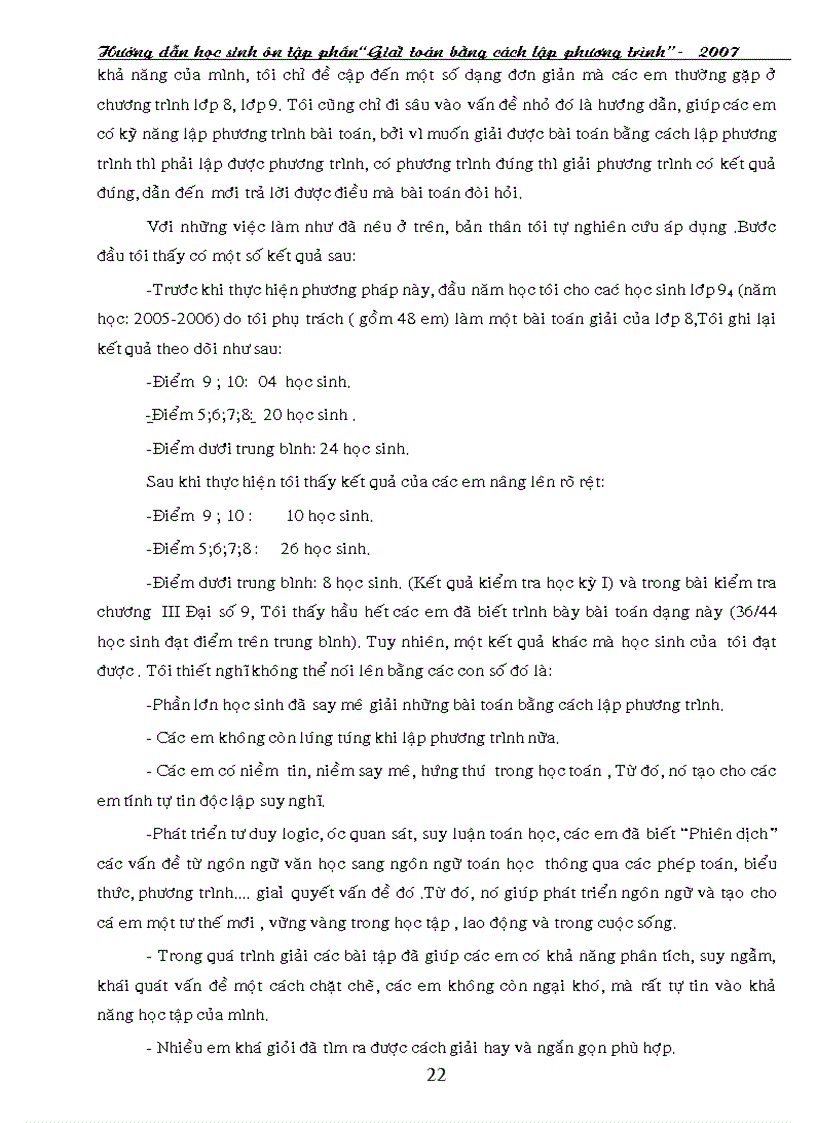 image for page SKKN huong dan HS giai bai toan bang cach lap PT