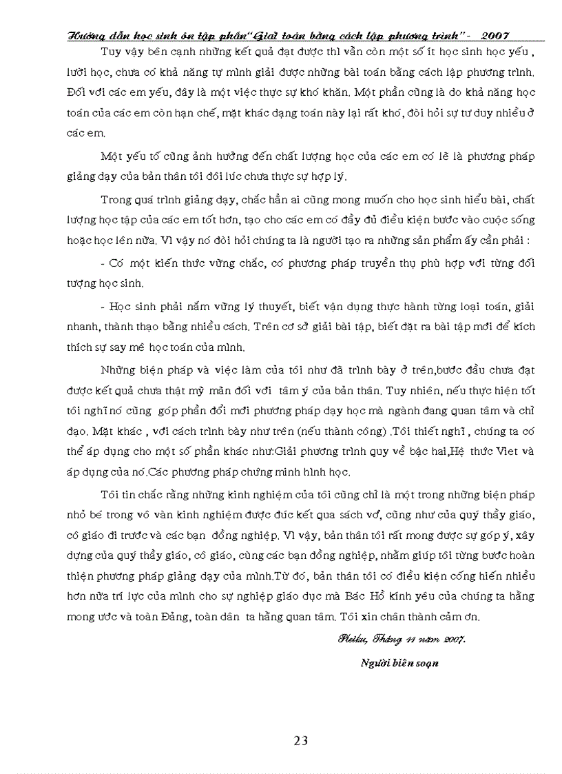 image for page SKKN huong dan HS giai bai toan bang cach lap PT