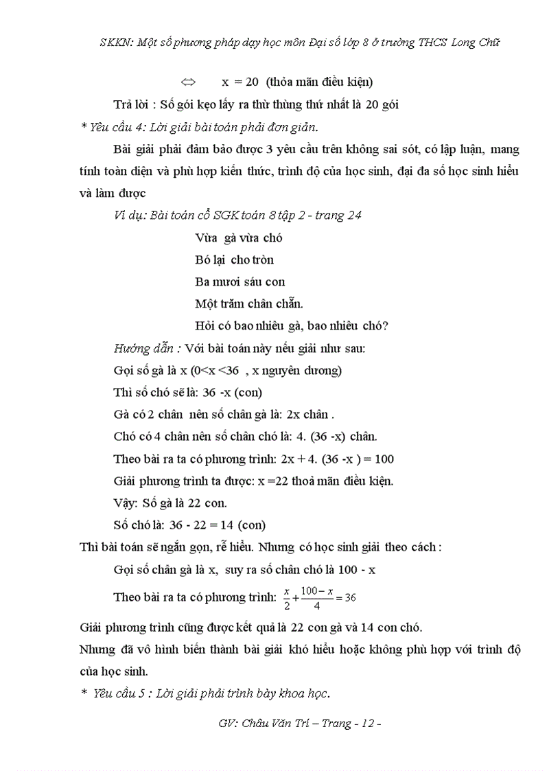 image for page SKKN mot so pp day hoc mon ĐS 8