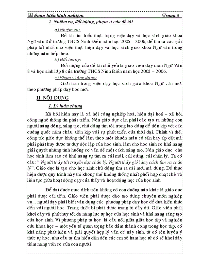 image for page SKKN Thực trạng dạy học PP mới Ngữ văn 8