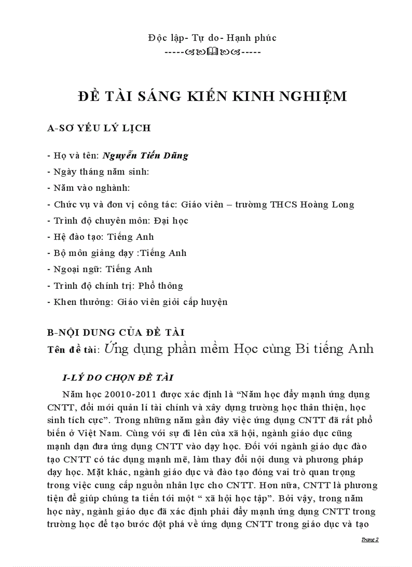 image for page SKKN tieng Anh