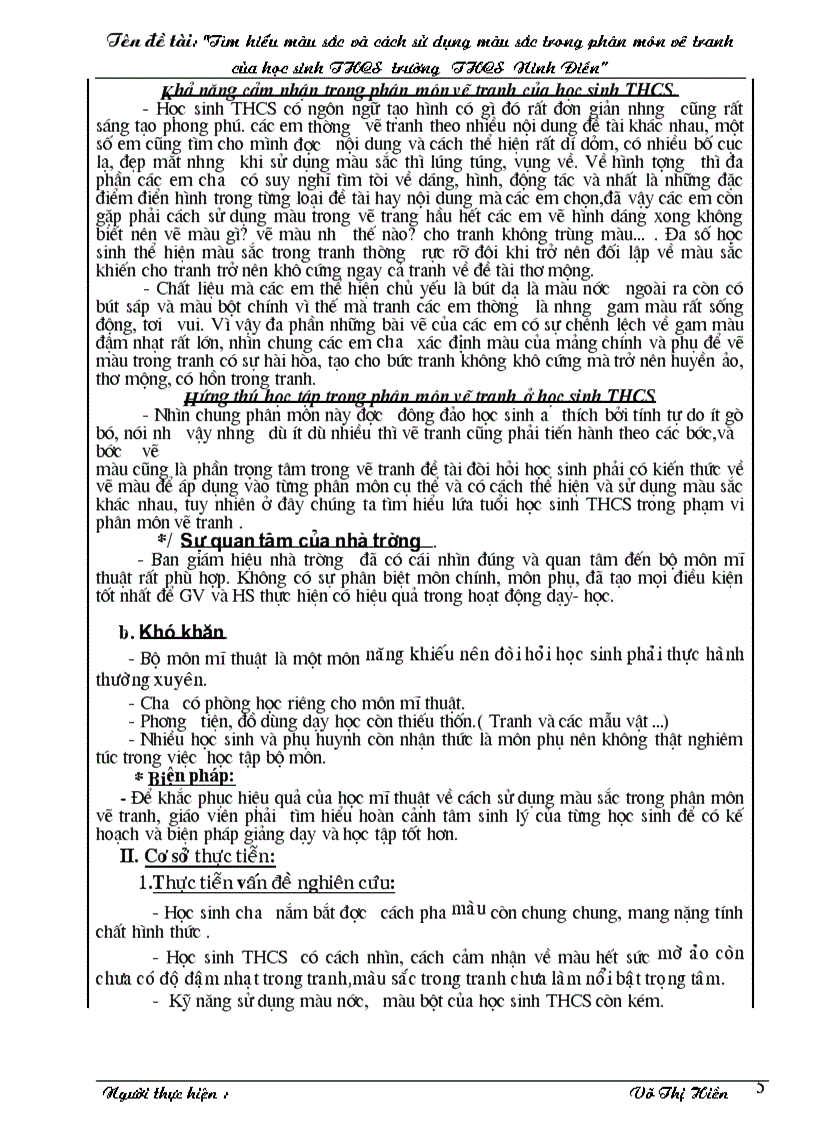 image for page SKKN Tìm hiểu màu sắc trong vẽ tranh