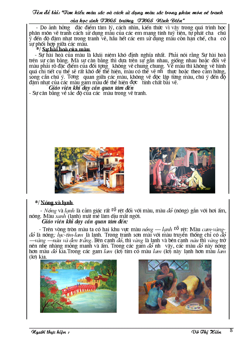 image for page SKKN Tìm hiểu màu sắc trong vẽ tranh