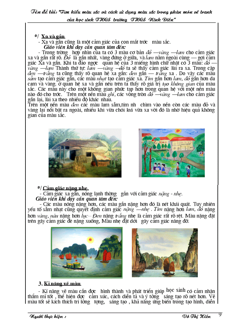 image for page SKKN Tìm hiểu màu sắc trong vẽ tranh