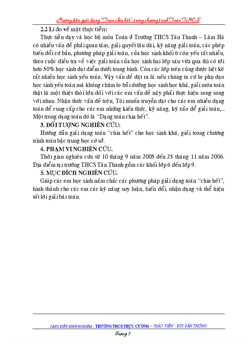 image for page Skkn toan 6 sự chia hết