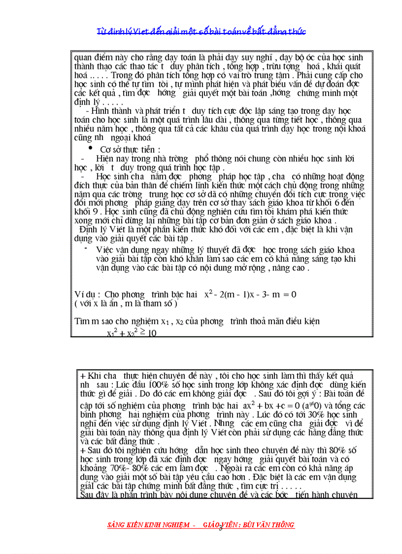 image for page Skkn toán 9 ứng dụng đl viet vào bất đẳng thức