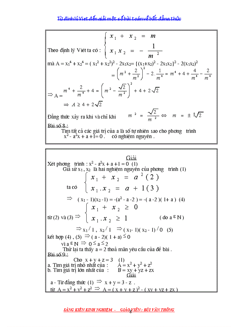 image for page Skkn toán 9 ứng dụng đl viet vào bất đẳng thức