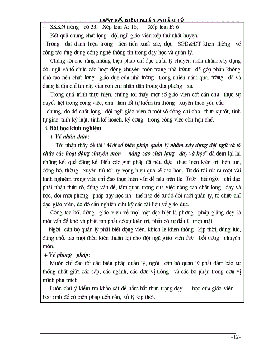 image for page SKKN Trong công tác quản lí