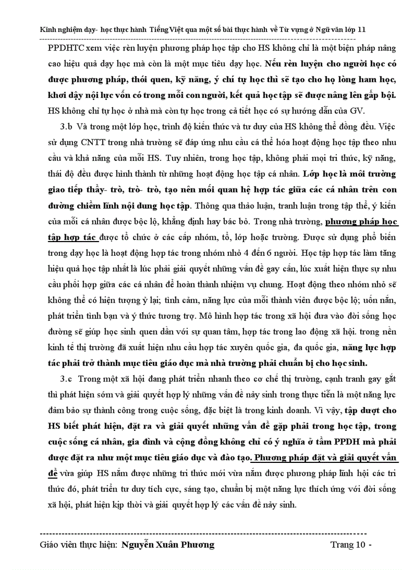 image for page Skkn van 11 dạy học thực hành tiếng việt