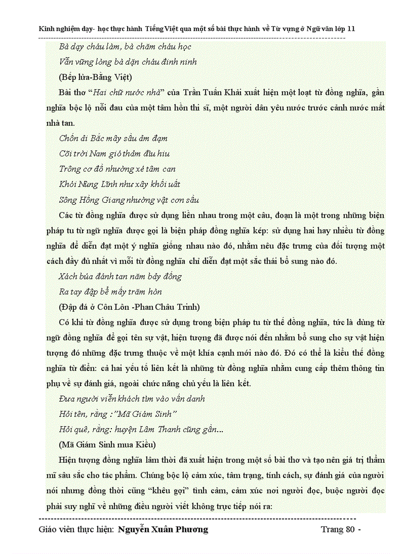 image for page Skkn van 11 dạy học thực hành tiếng việt