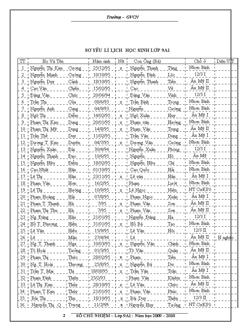 image for page Sổ chủ nhiệm chuẩn