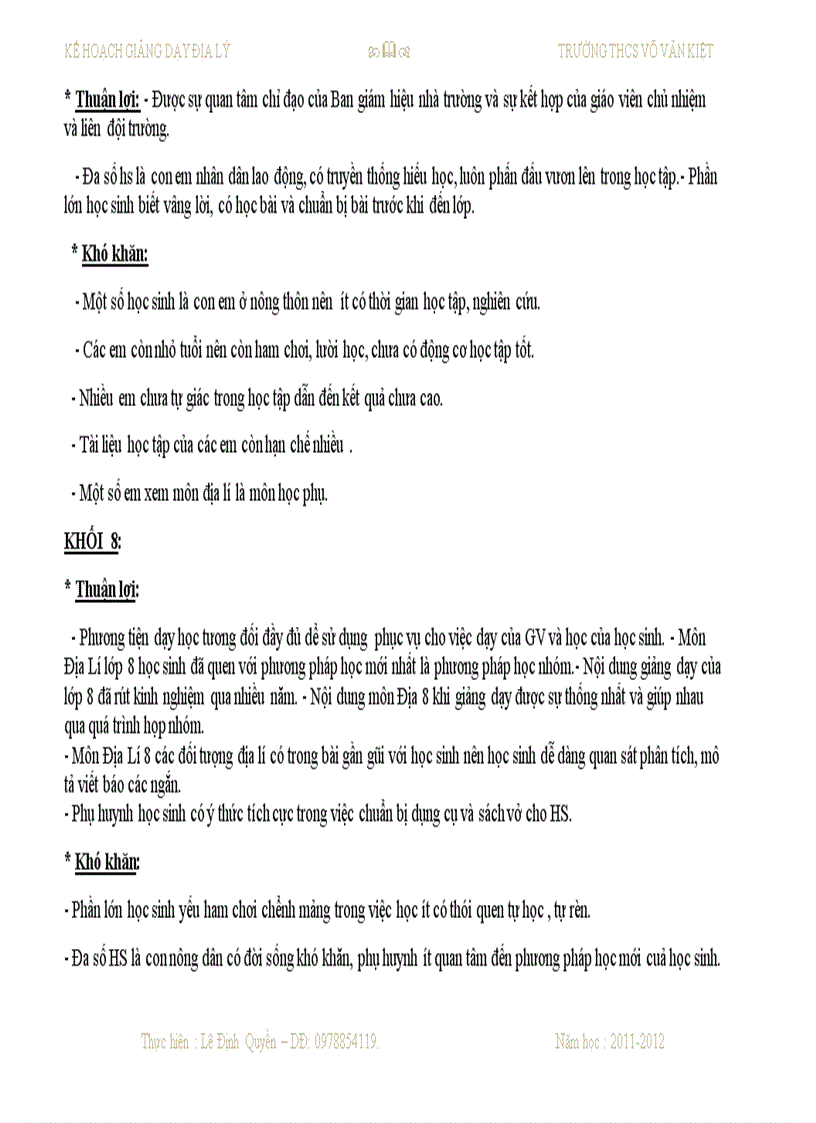 image for page Sổ kế hoạch dạy học môn địa lý THCS của Quyền đây