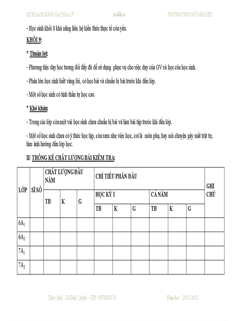 image for page Sổ kế hoạch dạy học môn địa lý THCS của Quyền đây