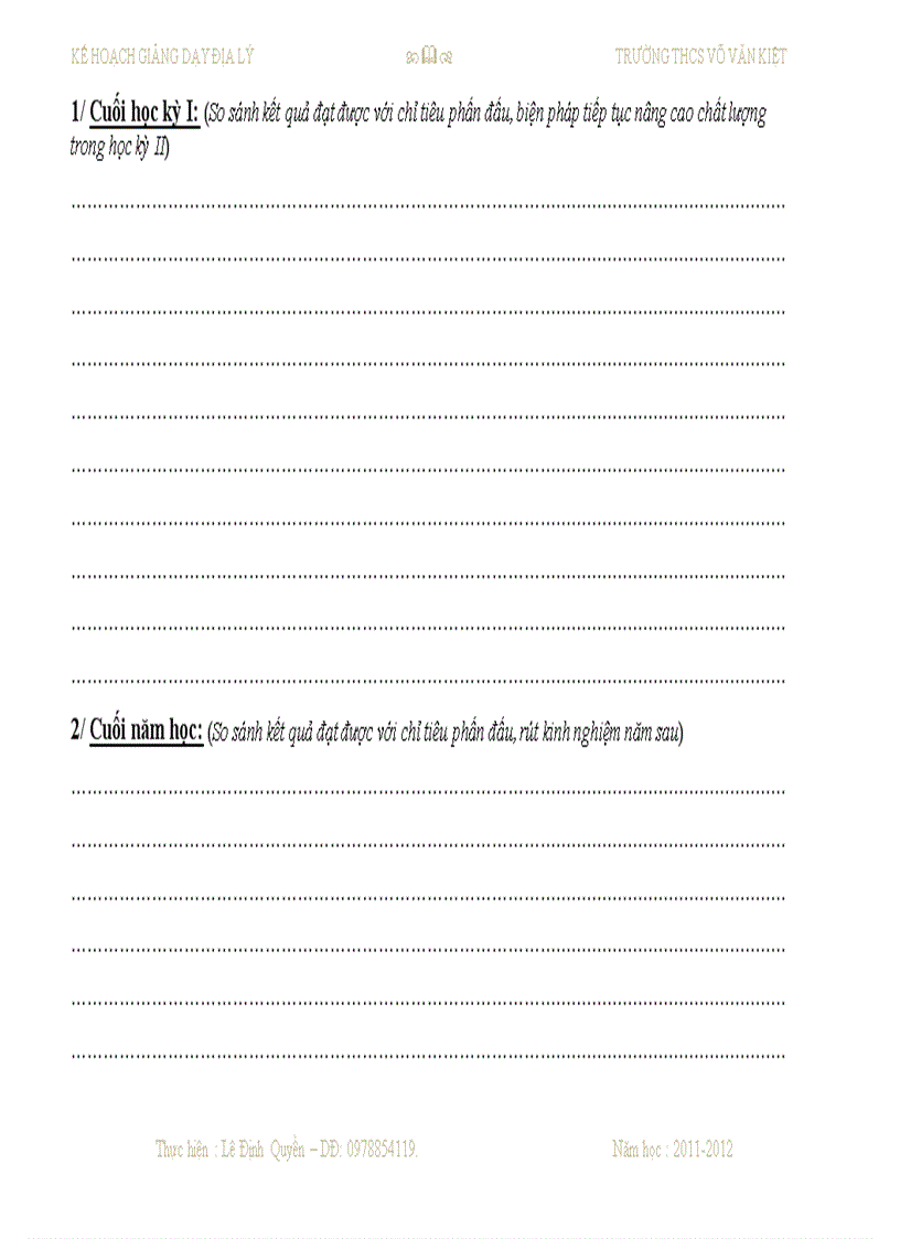 image for page Sổ kế hoạch dạy học môn địa lý THCS của Quyền đây