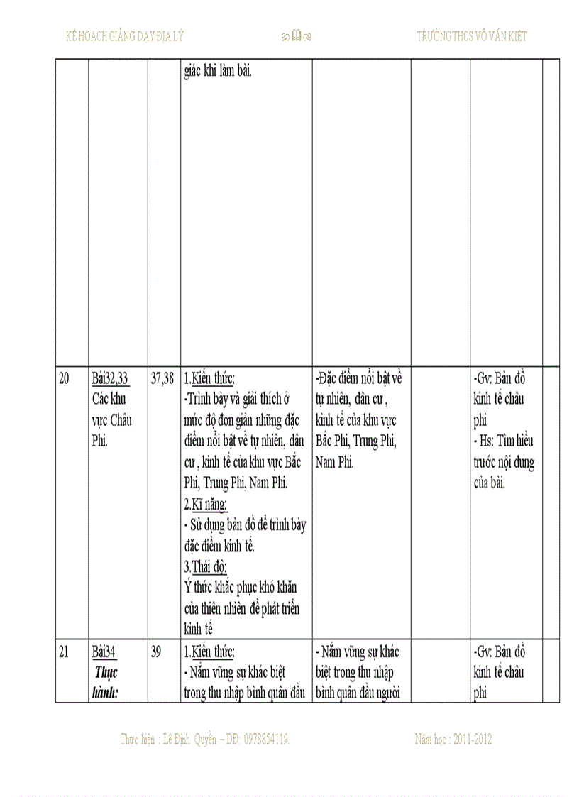 image for page Sổ kế hoạch dạy học môn địa lý THCS của Quyền đây