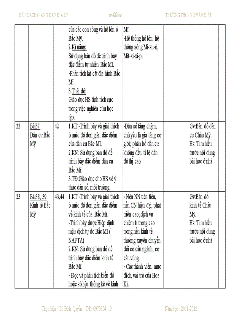 image for page Sổ kế hoạch dạy học môn địa lý THCS của Quyền đây