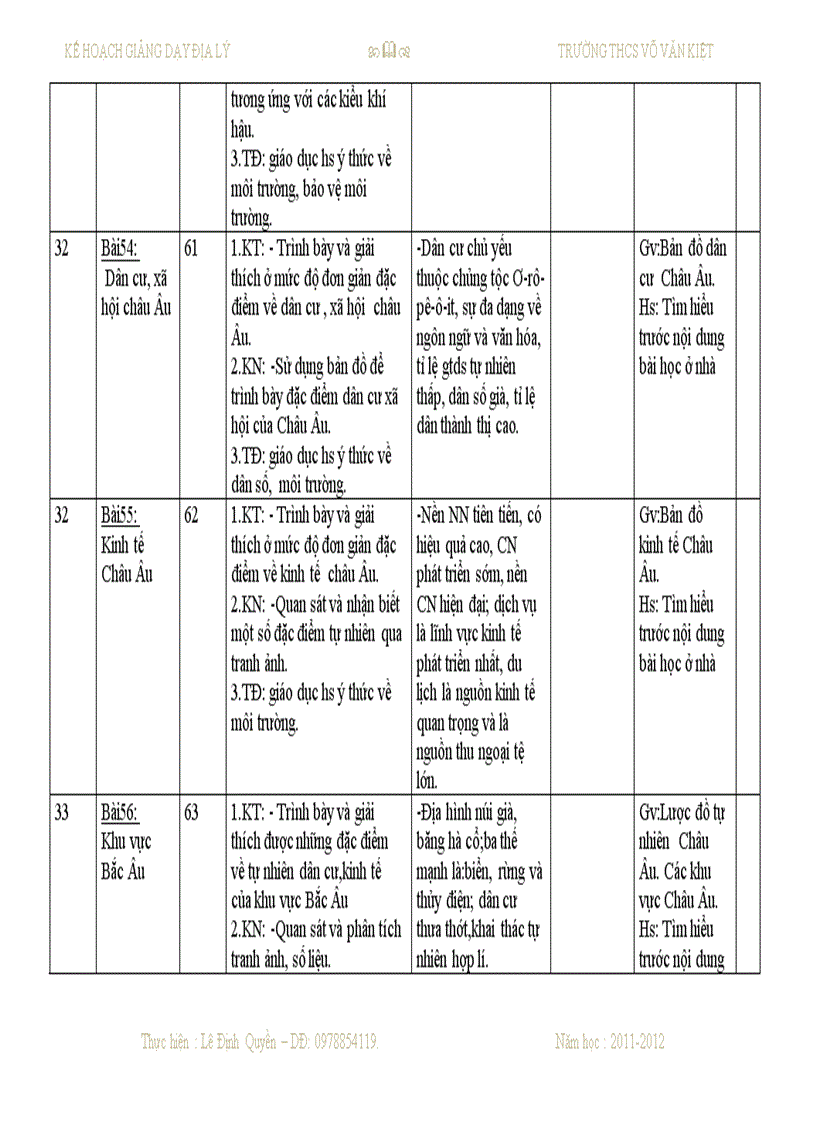 image for page Sổ kế hoạch dạy học môn địa lý THCS của Quyền đây