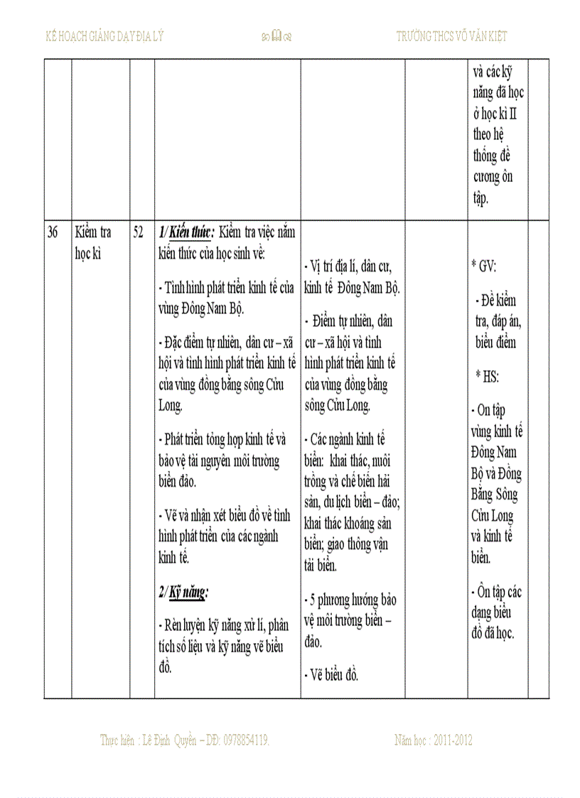 image for page Sổ kế hoạch dạy học môn địa lý THCS của Quyền đây
