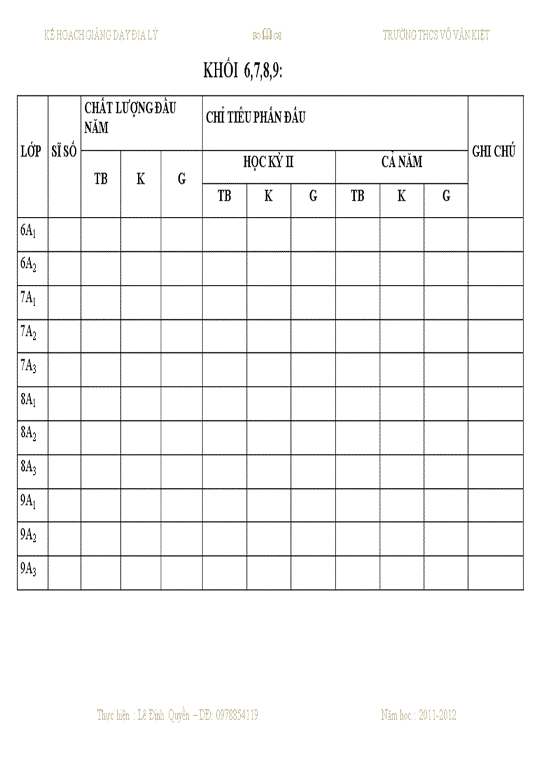 image for page Sổ kế hoạch dạy học môn địa lý THCS của Quyền đây