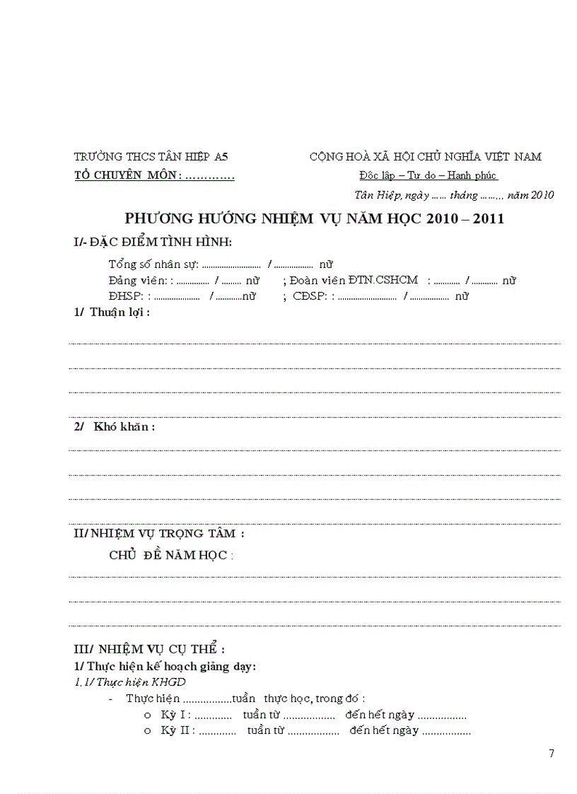 image for page Sổ kế hoạch hoạt động chuyên môn