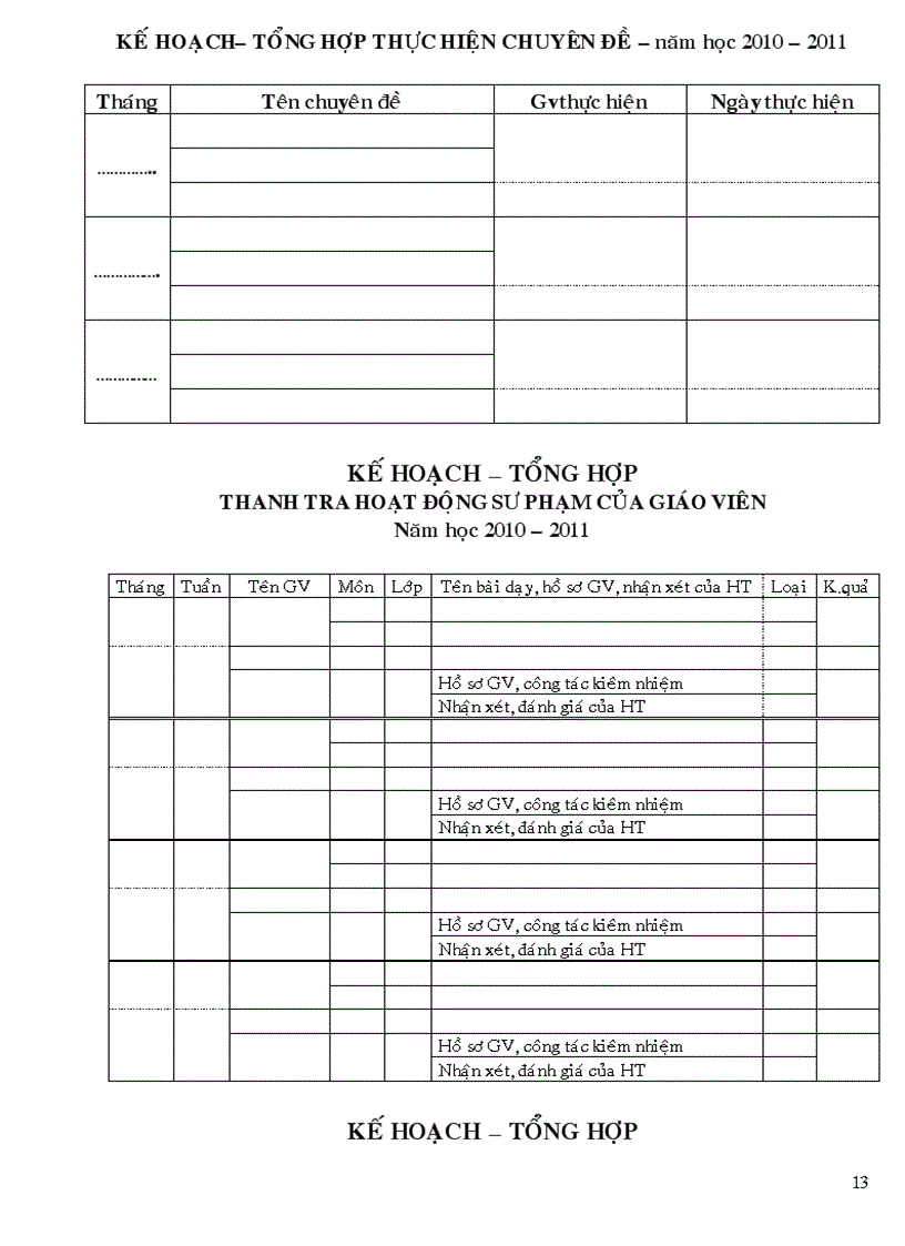 image for page Sổ kế hoạch hoạt động chuyên môn