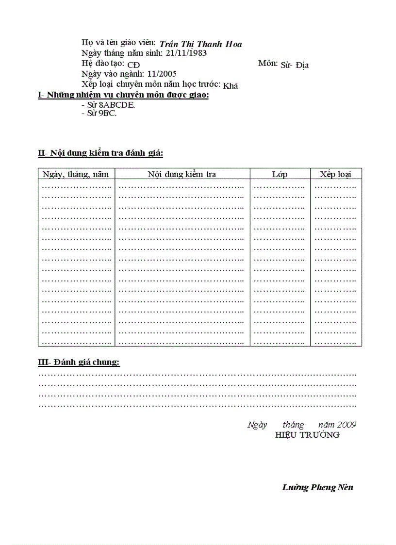 image for page Sổ kiểm tra GV