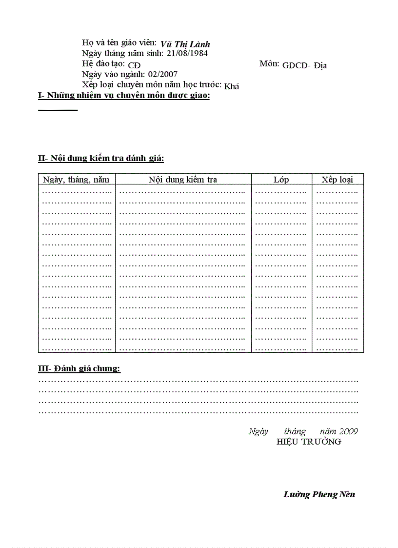 image for page Sổ kiểm tra GV