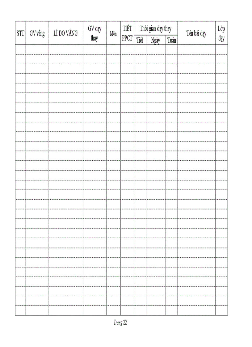 image for page Sổ theo dõi chuyên môn tổ