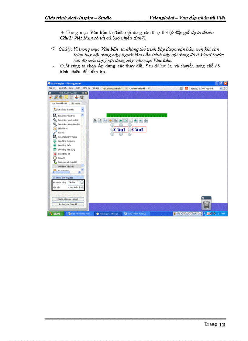 image for page Soan bai giang bang phan mem activinspire