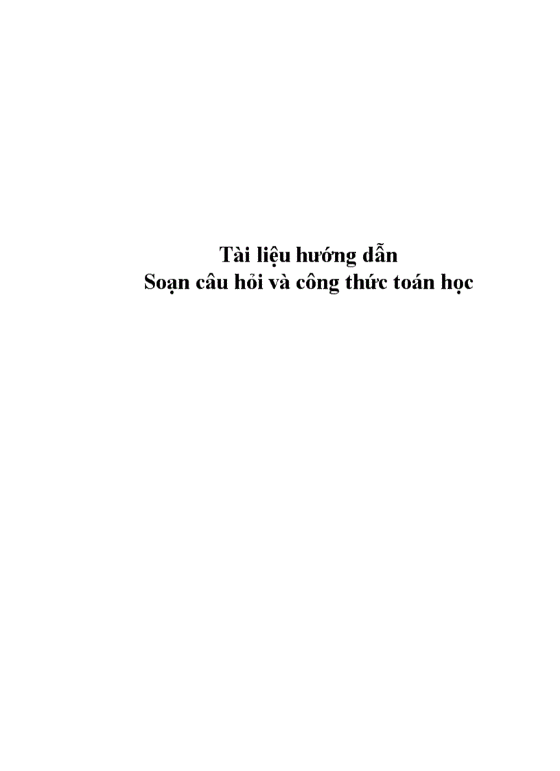 image for page Soạn câu hỏi trắc nghiệm trên moodle