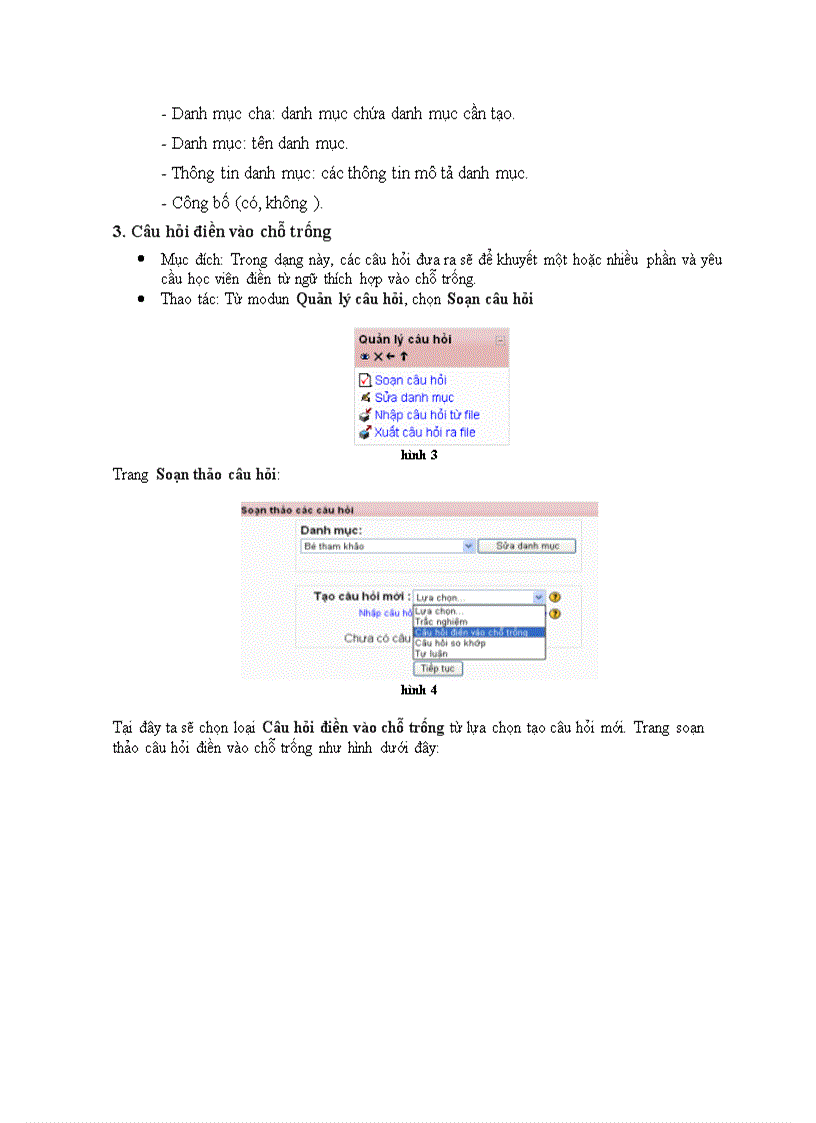 image for page Soạn câu hỏi trắc nghiệm trên moodle