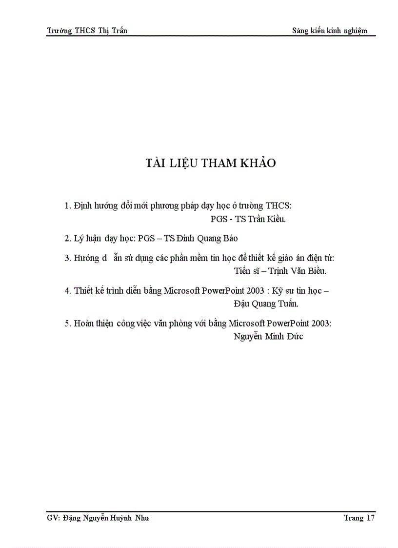 image for page Sử dụng các phần mềm tin học để nâng cao hiệu quả dạy học môn Sinh học lớp 7 ở trường THCS