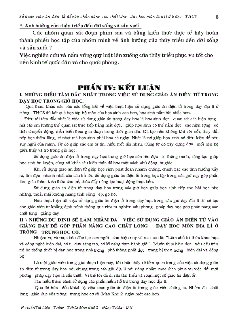 image for page Sử dụng GAĐT để góp phần nâng cao chất lượng dạy học Địa lý THCS