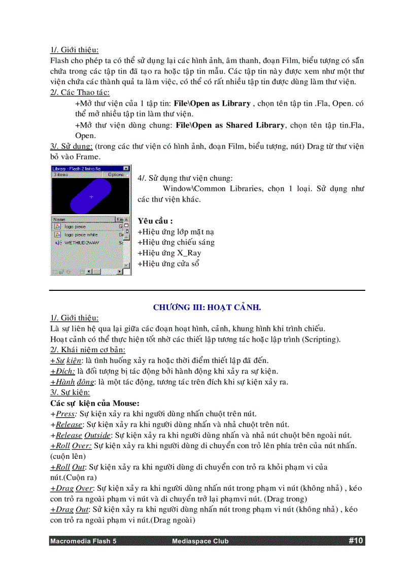 image for page Sử dụng Macromedia Flash