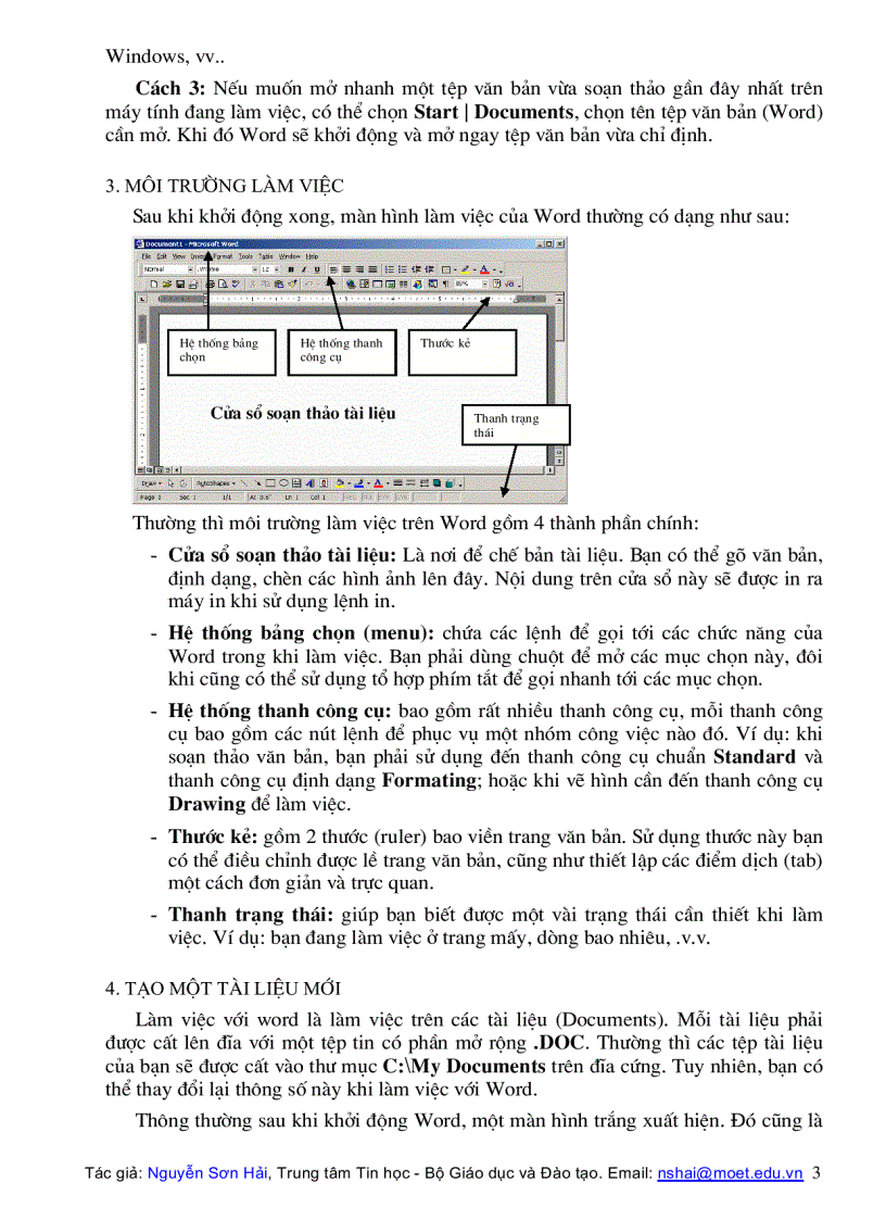 image for page Sử dụng MS Word